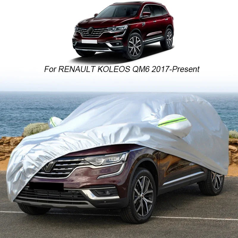Full Dust Waterproof Car Cover Rain Frost Snow Protect Cover For Renault Captur CLIO KADJAR KADJAR KOLEOS QM6 KWID BW 2015-2025 Car Mobile World