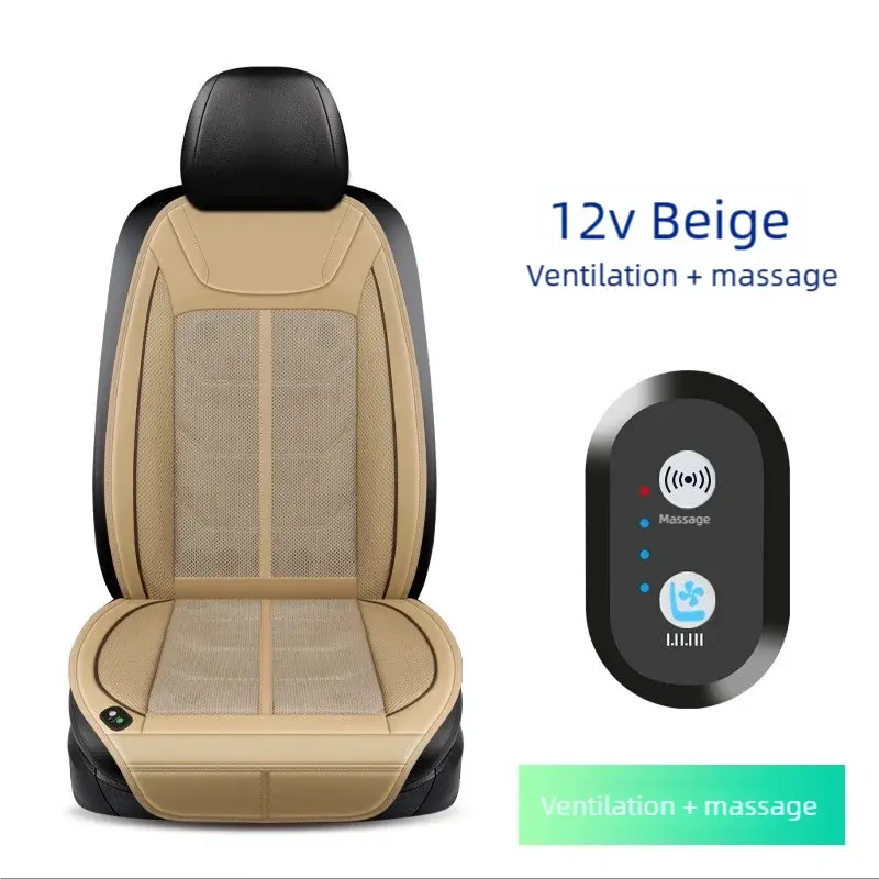 12V Universal Cooling Ventilation Seat Cover Car Seat Cover Summer Driving Breathable Seat Cover Cooling Pad Auto Accessories Car Mobile World
