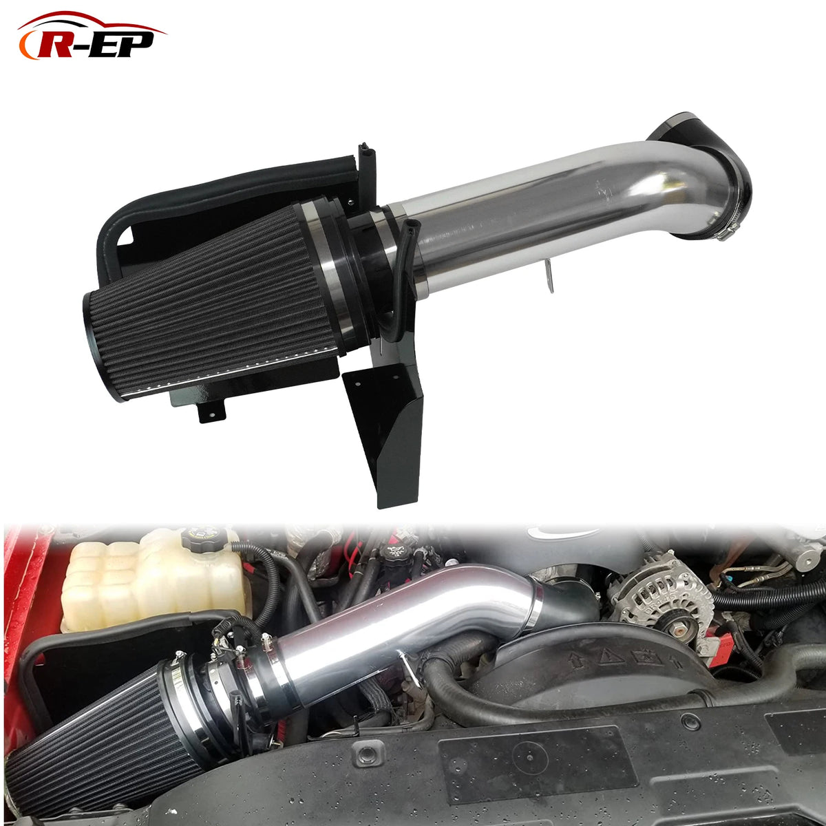 Cold Air Intake Pipe Kit for Chevrolet Tahoe Suburban 1500 Silverado Cadillac Escalade GMC Yukon with High Flow Air Filter