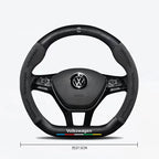 Car Anti-Slip Suede Steering Wheel Cover For Volkswagen Passat Golf GTI Beetle Tiguan Touareg Polo T-ROC ID.3 ID.4 Jetta T-Cross CM World