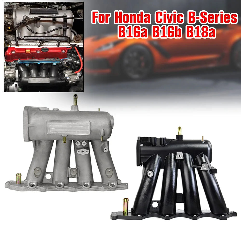 70MM Car Power Air Intake Manifold B-SERIES Aluminum Intake Manifold High Quality For 1994-2001 Acura Integra1.8LB16A2B16A3B17A1