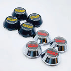 4PCS JDM Sport Rim Cap Clip 60mm 64mm 65mm 68mm 69mm VOLK RAYS Emblem Sticker Wheel Center Hub Caps Car Cover Cap Black & Silver CM World