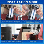 Smart Car Air Freshener with Humidifier Purple Essential Oil Diffuser Auto On/Off 3 Mode Adjustable for Car Interior CM World