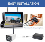 Lastbus Digital Wireless Tower Crane 30x Zoom Monitoring Camera Car Reversing 10.1" Quad DVR Monitor kits For Tower Crane Car Mobile World