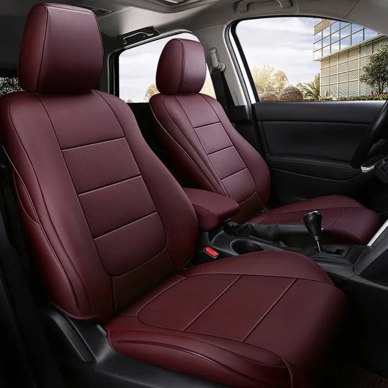 For Mazda 3 6 CX-5 CX-30 Custom Fit Car Seat Covers Accessories Full Covered Top Quality Leather Full Set 2 Rows 5 Seat CM World