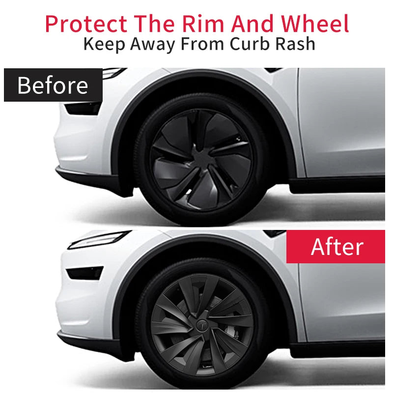4PCS 19inch Wheel Cap for Model Y Juniper 2025-2026 Arachnid Car Performance Cap Automobile Wheel Cap Design for Tesla Hubcaps CM World