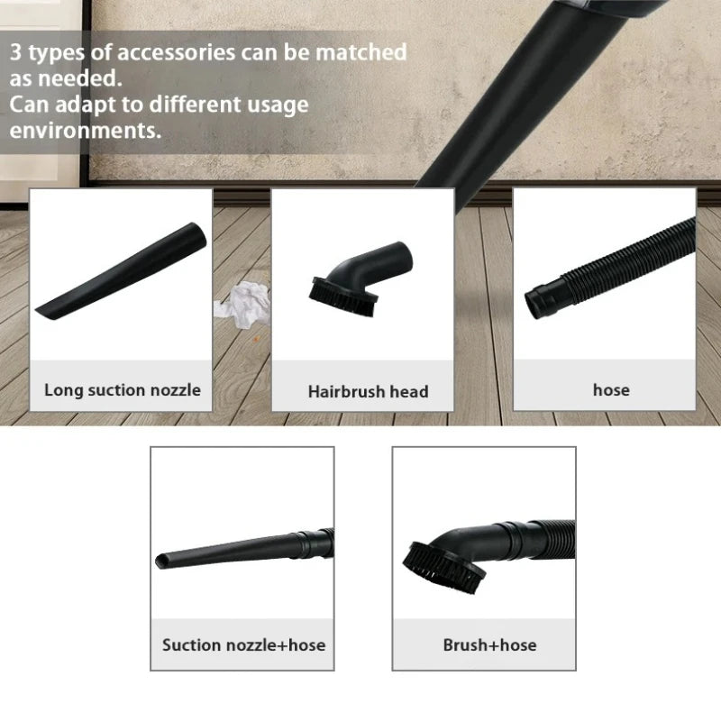Wireless Car Vacuum Cleaner Portable Handheld - Dual Use for Home and Car Power Cord CM World