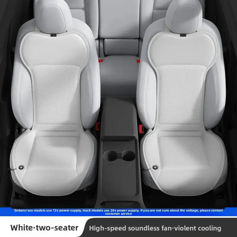 For Tesla Air Conditioning Seats Universal Car Seat Ventilation Cover Car Blowing Summer Cool Car Seat Cushion Auto Covers Car Mobile World