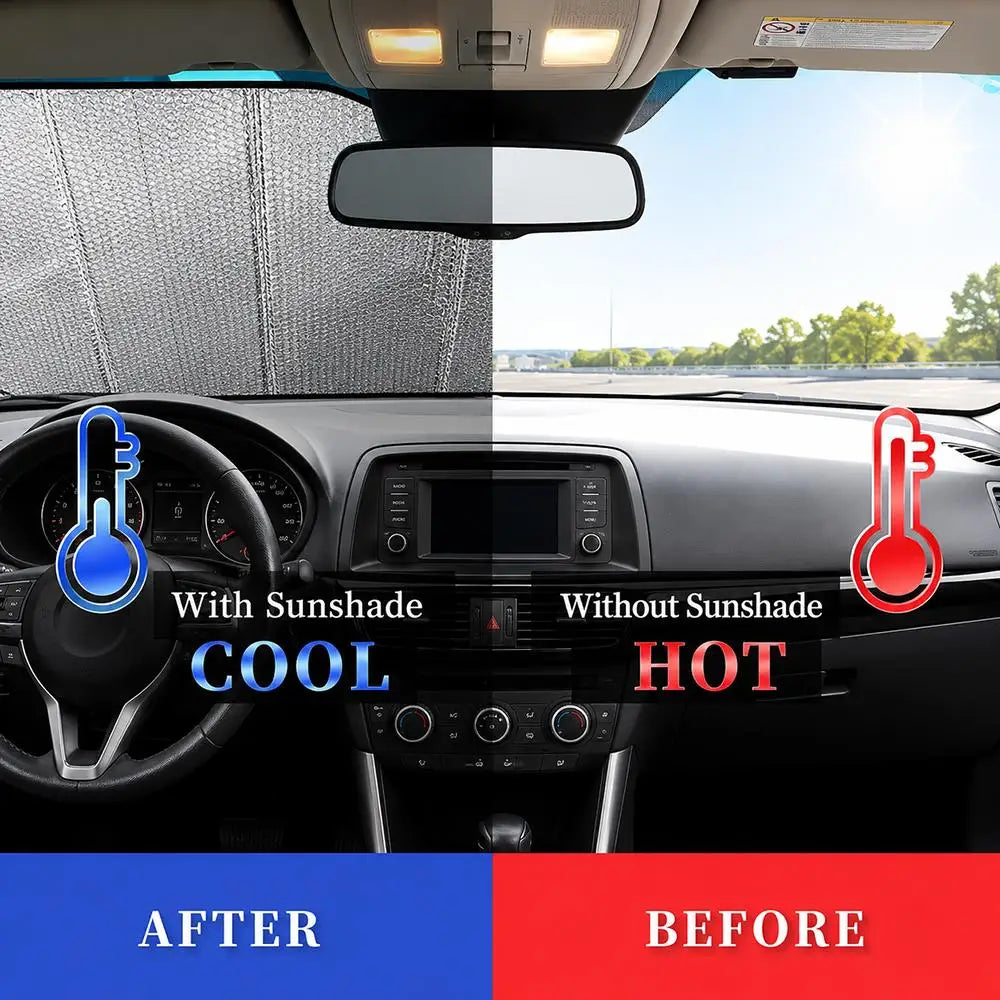 Artist V-Vincent van Gogh Sun Visor Car Windshield Sun Shade UV Protection Foldable Heat Insulation Universal Auto Cover