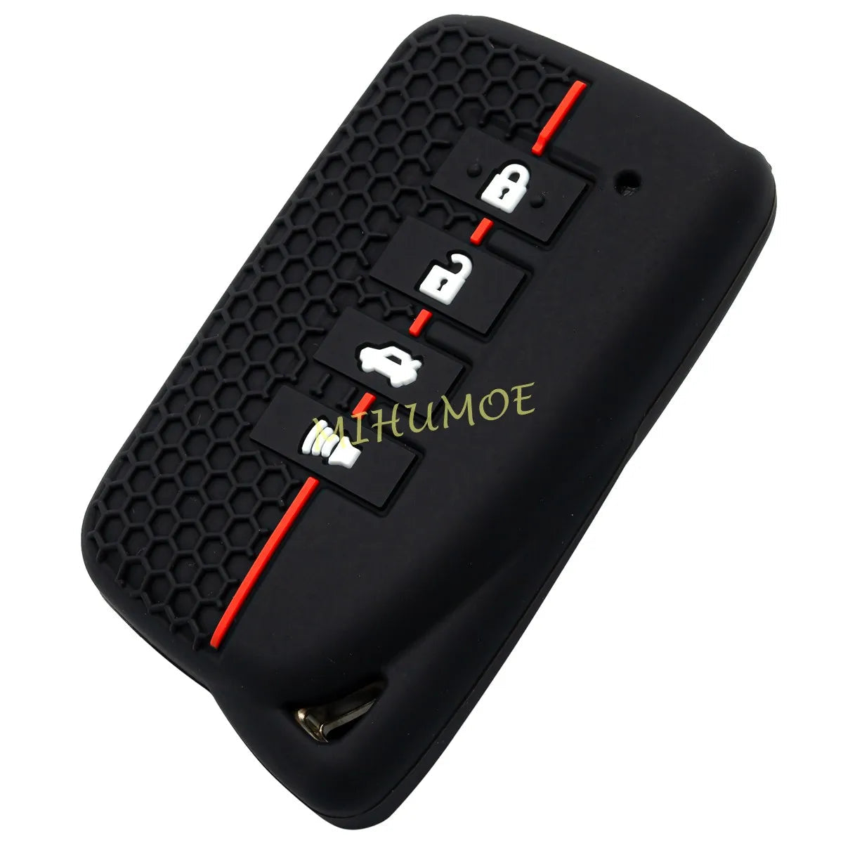 For Lexus 4 Buttons Silicone Car Remote Key Fob Case Cover Chain Shell Holder RX350 RC300 IS300 ES350 ES300h NX300h NX200t LX570 CM World