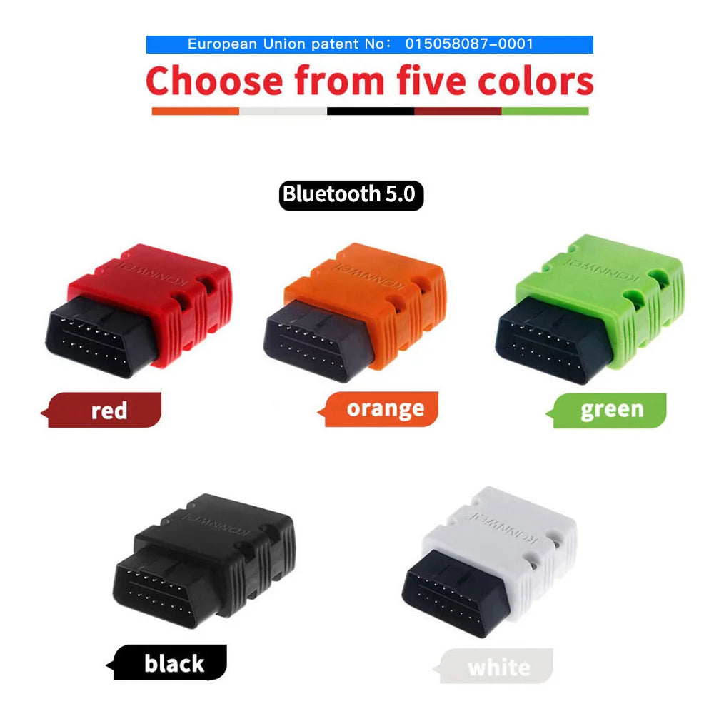 2026 KONNWEI KW902 ELM327 V1.5 OBD2 Car Diagnostic Scanner Bluetooth Auto Scanner Mini ELM 327 KW902 Code Reader for Android/IOS