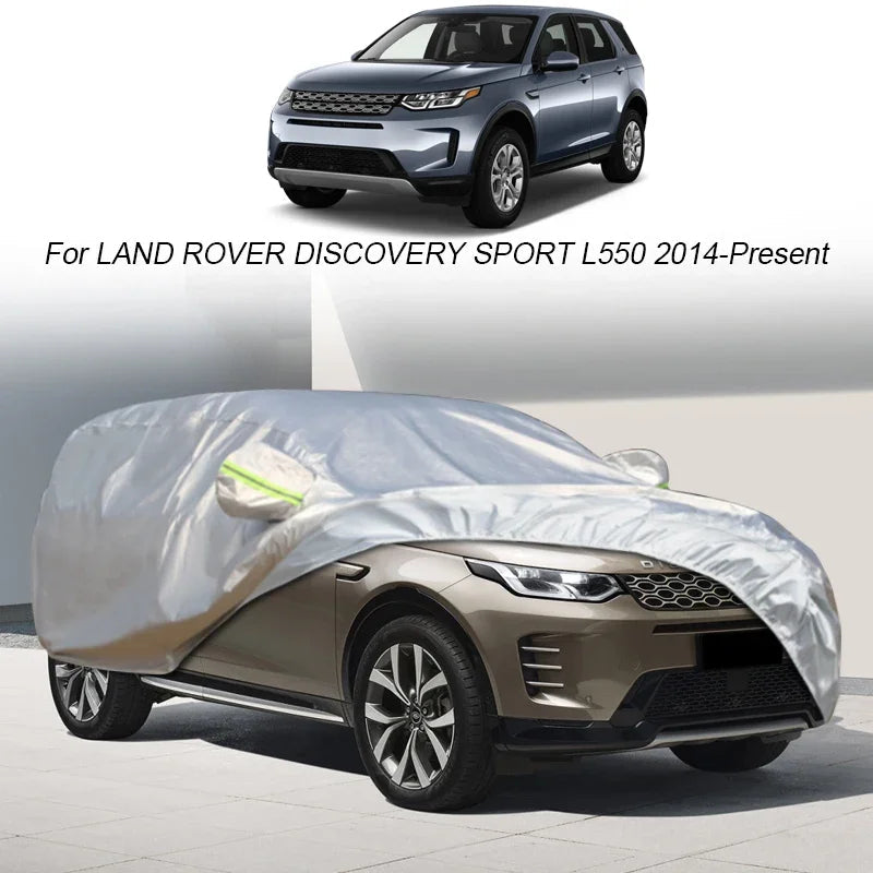 Car Cover Rain Frost Snow Dust Waterproof For Land Rover Discovery Sport Defender Range Rover Evoque Velar Anti-UV Cover Accesso Car Mobile World