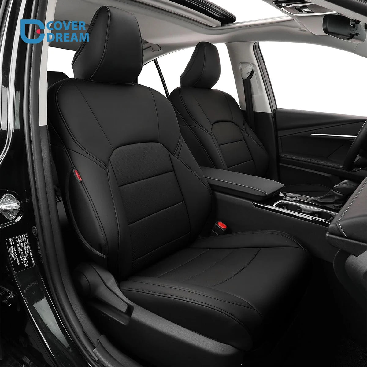coverdream Camry Car Seat Covers Custom Fit for Toyota Camry Hybrid 2025 2026 SE/LE/XLE/XSE Waterproof Leather Car Seat Cover