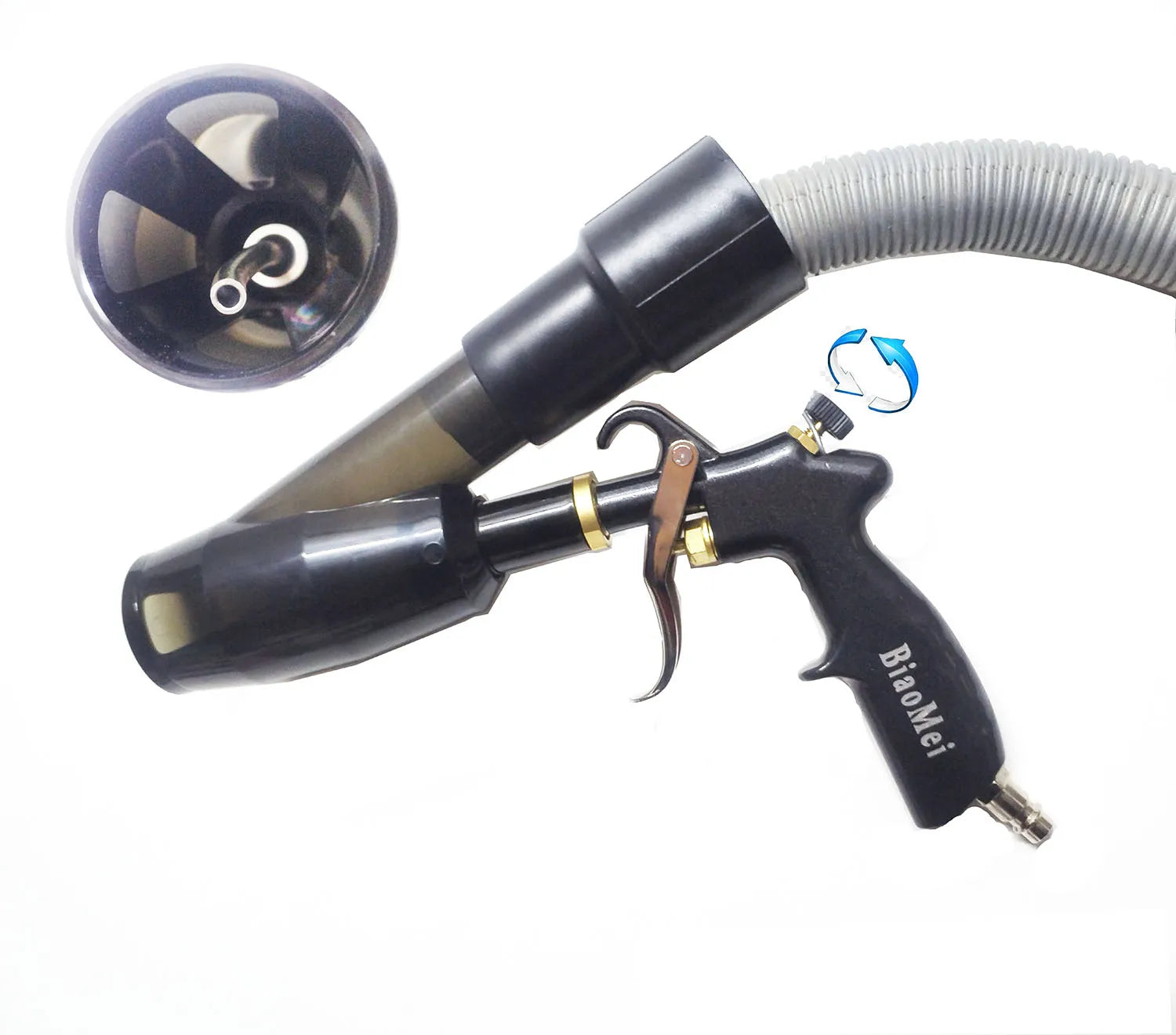 Car Interior Detailing Air Blow Tornado Gun &vacunm Gun ,Cleaning Tornador Gun Quickly Blasts Dirt and Dust CM World
