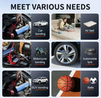 TS03 Portable 10000MAH Emergency Tools 150 Psi Tire  Peak 1200A Car Jump Starter Power Bank With Air Compressor