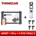 THINKCAR THINKSCAN 689BT TPMS IMMO Key Programming Auto Diagnostic Tool CANFD DOIP ECU Coding 34 Resets Life Free Obd2 Scanner Car Mobile World