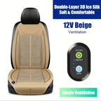 12V Universal Cooling Ventilation Seat Cover Car Seat Cover Summer Driving Breathable Seat Cover Cooling Pad Auto Accessories Car Mobile World