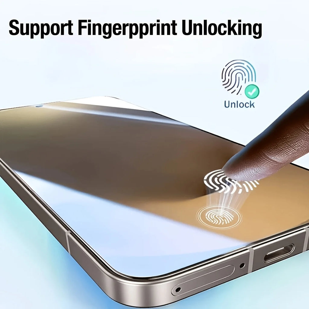1-5Pcs Anti-Spy Tempered Glass For Samsung S26 Ultra S25 Edge S24 Plus S23 S22 S21 Fingerprint Unlock Privacy Screen Protector