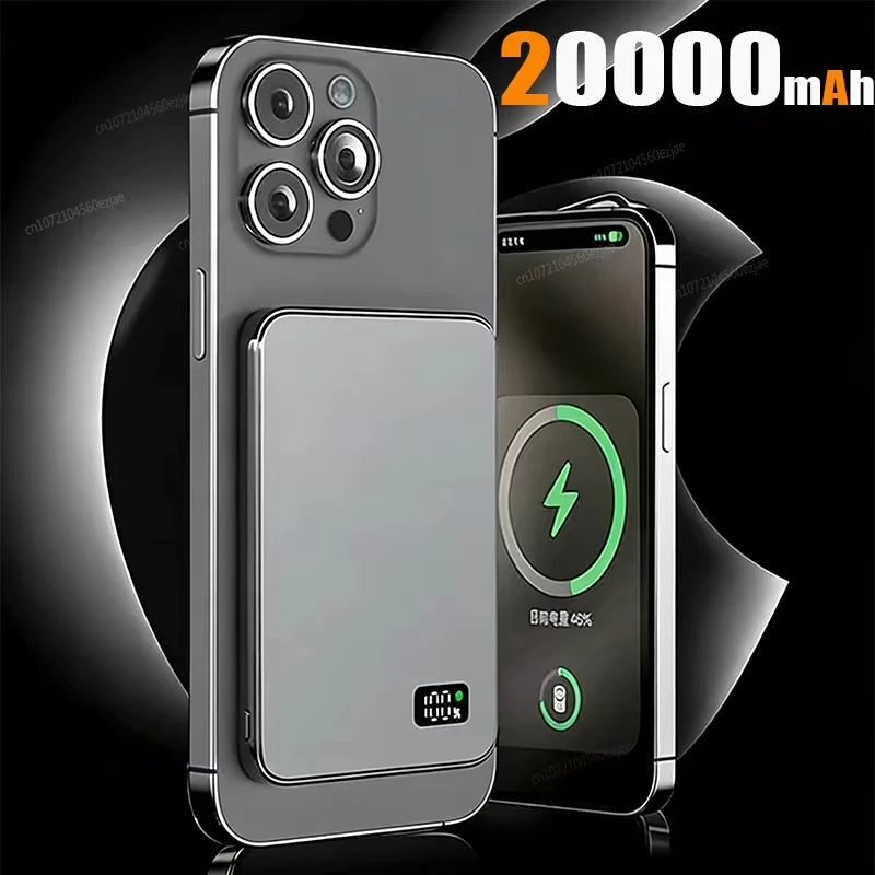 3 IN 1 Power Bank For MagSafe 50000mAh Slim Magnetic Wireless Power Bank 22.5W External Battery For iPhone Samsung 2026 Car Mobile World