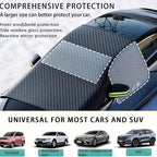 Snow Cover for Car Windshield Oxford Cloth Thickened Antifreeze Sunshade Heat And Snow Protection Auto Sun Visor Car Accessories Car Mobile World
