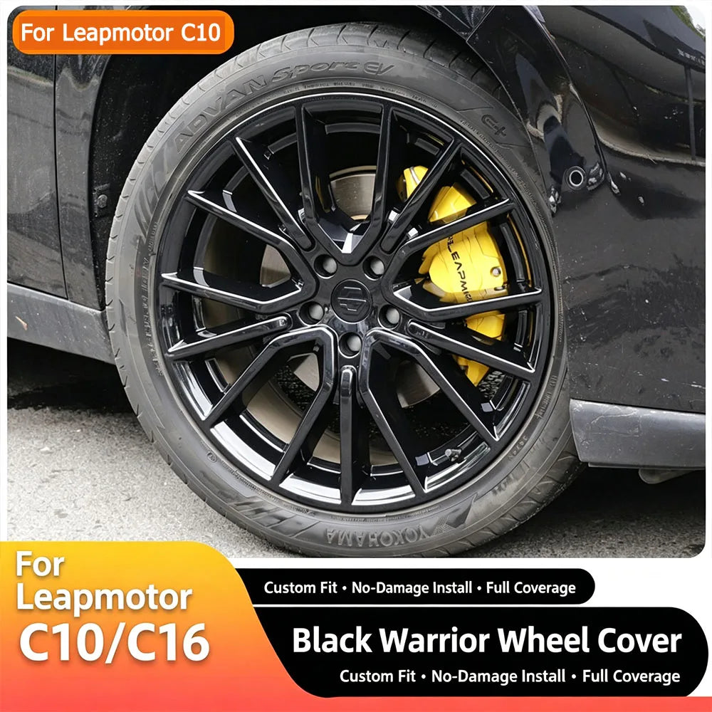 For Leapmotor C10 C16 Special Wheel Hub Cover With Full Coverage And Black Warrior Appearance Upgrade Accessories