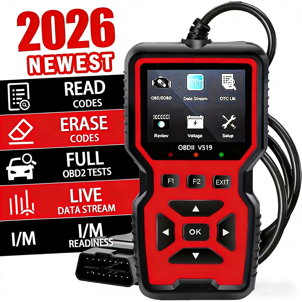 Professional Obd2 Diagnostic Scanner Tool, USB Powered, Engine Fault Detector, Code Reader, Battery Tester, I/M Readiness Status, Code Eraser, Supports 10 Languages, Suitable for All Obd Ii Protocol Cars Manufactured since 19 Car Mobile World