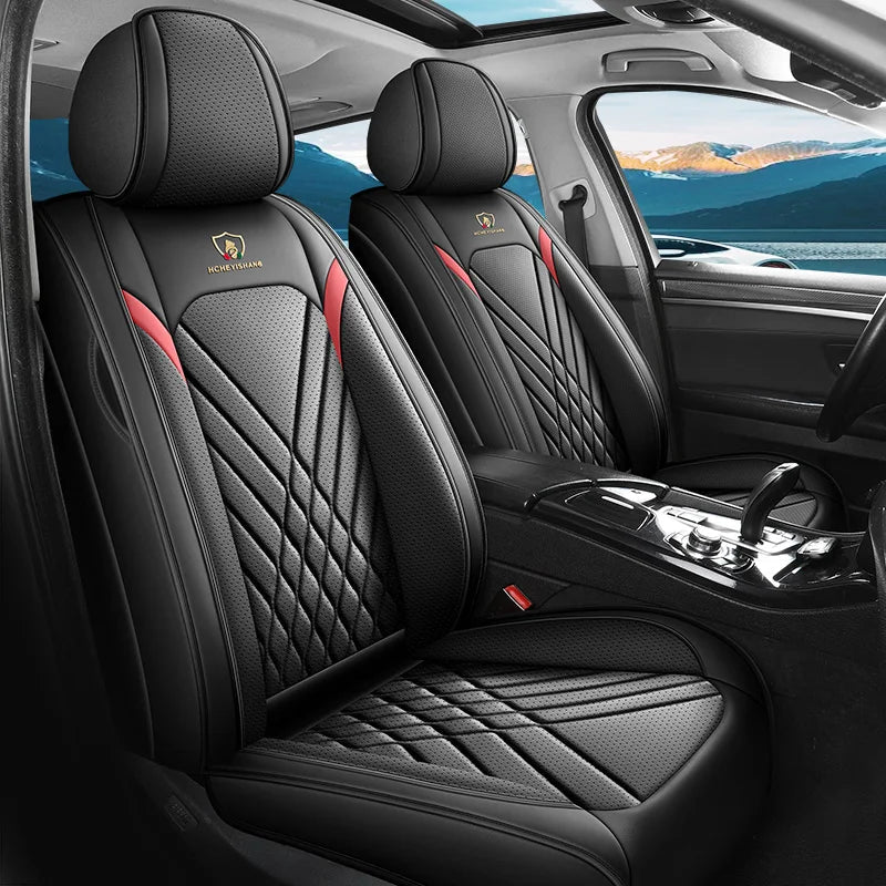 Five-Seat Car Seat Covers Full Wrap Simple Design Multiple Color Options Universal Fit for Most Cars Car Mobile World