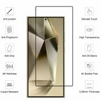 Tempered Glass For Samsung Galaxy S26 S25 S24 Ultra Screen Protector A17 A27 A37 A57 A56 A36 A26 A16 A55 A54 A53 A35 Film Car Mobile World