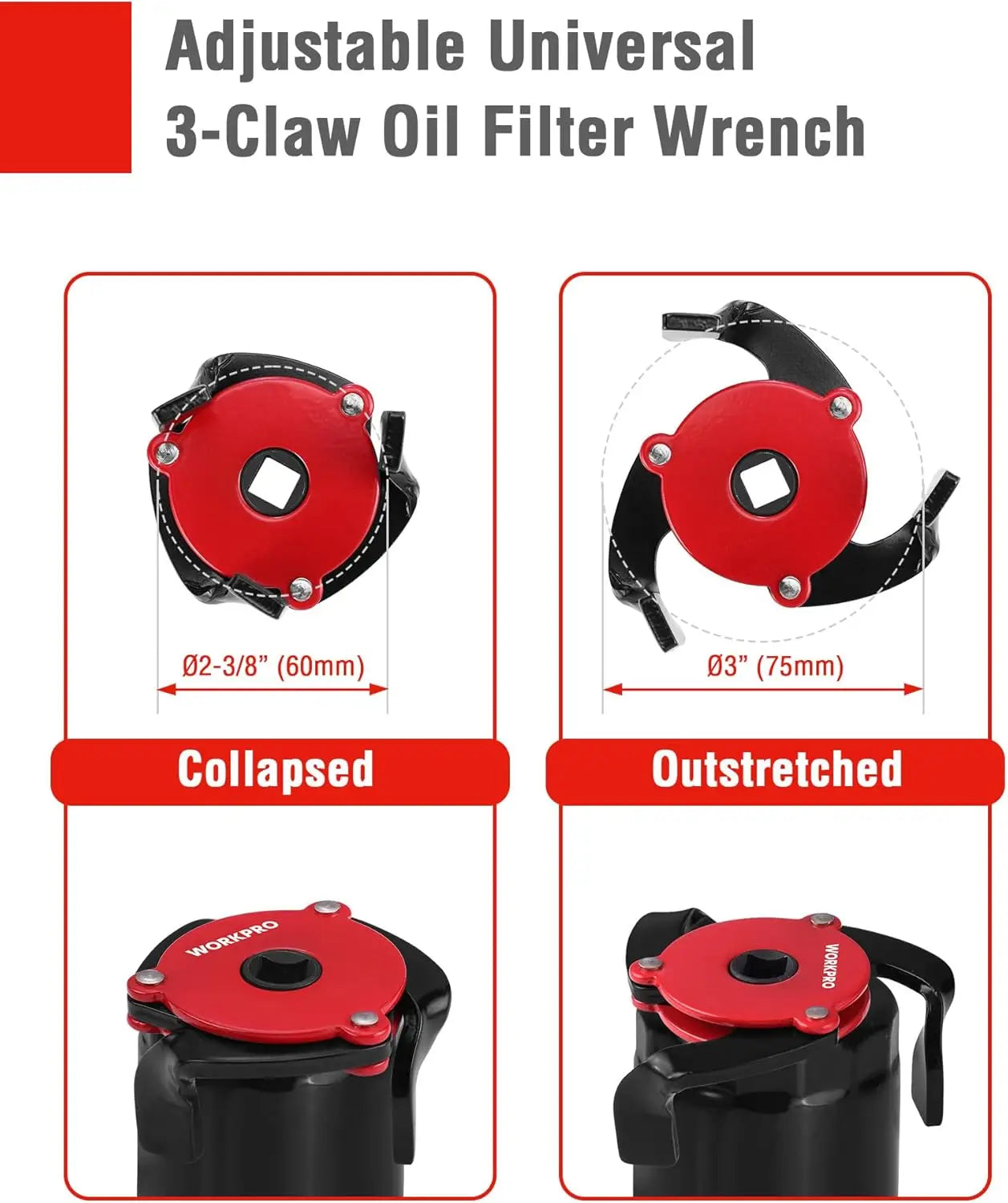 Adjustable Oil Filter Wrench Set, 12" Plier & 3-Jaw Tool for Easy Car, Motorcycle, Truck Maintenance Car Mobile World