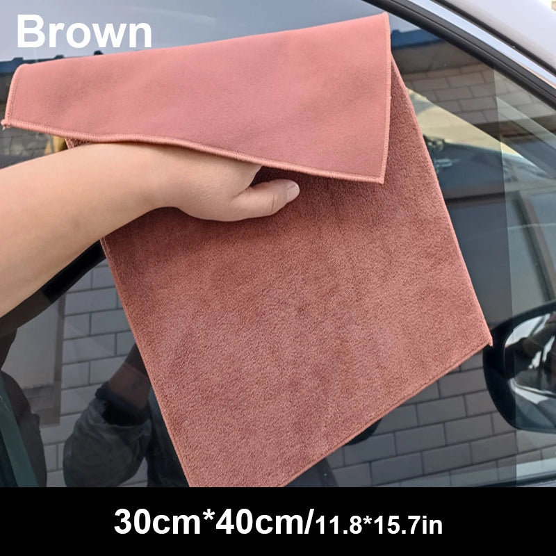 Double-layer suede car cleaning towel Detailing Cleaning Cloth Soft Drying Cloth for Car Body Washing Towels Super Absorbent