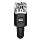 Car Air Purifier Mini Negative Ion Purifier Dual USB Car Charger USB Car Air Freshener Air Purifier Oxygen Bar Air Freshener CM World
