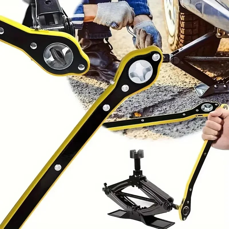 Car Jack 08T 1T 2T Portable Scissor Jack Hand Cranked Labor Saving For Tire Change Vehicle Repair Car SUV Van Lifting Tool CM World