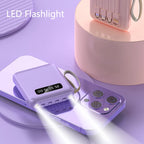 Portable Mini Power Bank 20000mAh Large Capacity Fast Charging Powerbank with 4 Lines External Battery Charger for iPhone Xiaomi