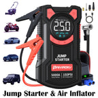 PAIVIROKU 5-in-1 Jump Starter with Air Pump 5000APeak Starter 150PSI Digital Tire Inflator Car Battery Jump Starter Power Bank