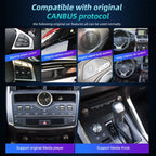 Android 14 Car Radio For Lexus IS RC 250 200 300 350 200t 300h 2013-2019 Wireless CarPlay Multimedia Video Player 4G GPS Navi