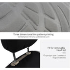 Fashion Front Car Seat Covers Car Accessories Tire Track Embossed Styling Durable Comfortable Fabric Universal Fit For Most Car Car Mobile World