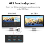 E-ACE 2K Car DVR WIFI GPS Stream Media Mirror Optional 1080P Car Video Camera Night Vision Loop Recording 24H Parking Black Box Car Mobile World
