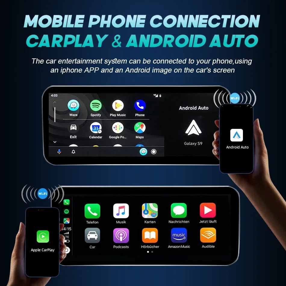 Wireless Carplay Screen For Mercedes C Class W205 GLC X253 C180 C200 300 350 2015-2018 Car Multimedia Player Android Auto Radio CM World