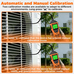 POROMETISTO HLD01 Halogen Gas Leak Detector Level/Audio/Visual Alarms LED Light R134a R22 R12 High Sensitivity Gas Sensor Test CM World