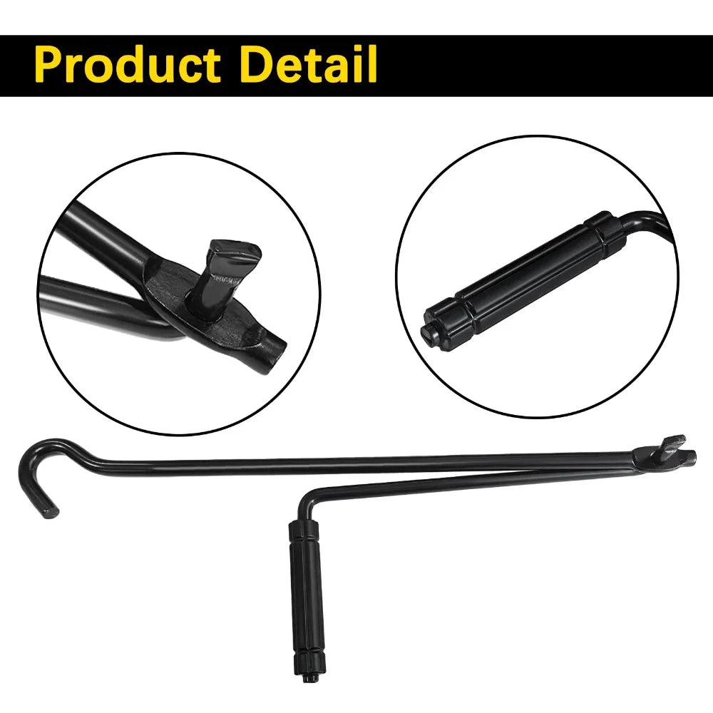 1 Pcs Car Jack Hand Crank Wheel Spanner Handle for Scissor Car Lift Universal Thickened Steel Durable Jack Wrench CM World