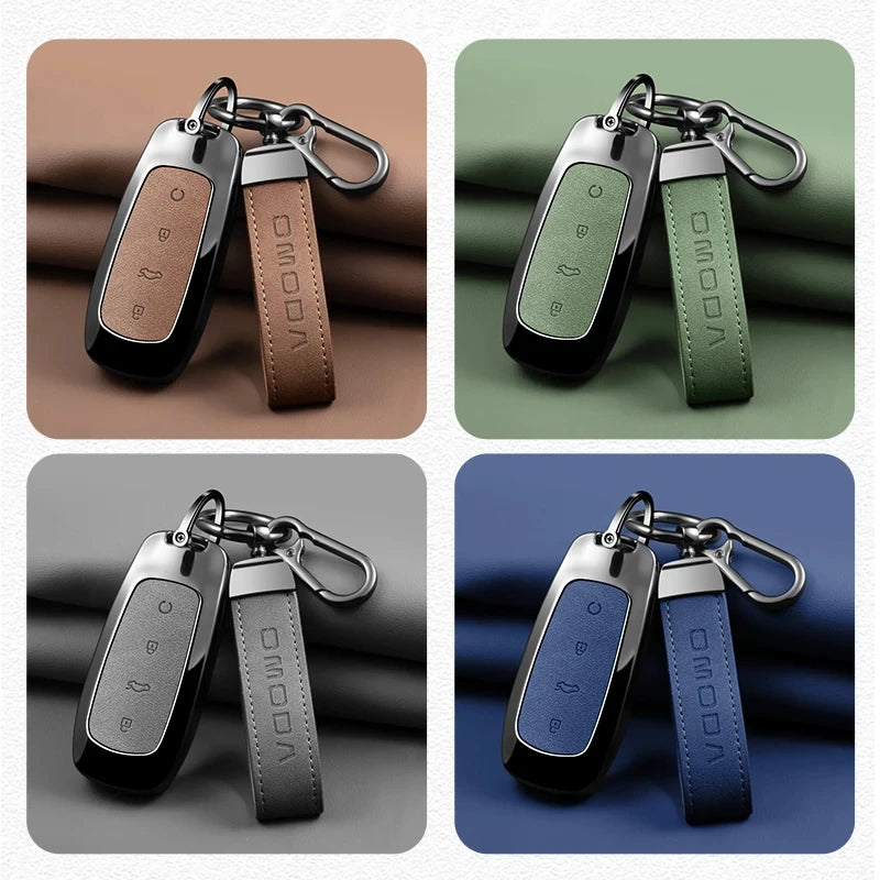 Zinc Alloy Car Key Case Cover Shell Holder Keychain Car Accessories, Fit For OMODA 7 C7 shs phev 2026 2025 Protection Key Bag