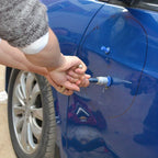 Car dent repair tool, sheet metal repair puller, simple T-shaped with 18 gaskets, no trace suction pit tool