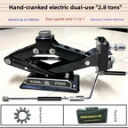 Durable  Electric Jack Hand Crank Multi-function Tire Change Lifting Tool Labor-saving Jack for Horizontal Car