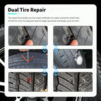 Car Tire Plug Kit, Essential Car Emergency Flat Tire Repair Kit, Professional Tubeless Tires Patch Kits for Cars