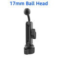 Untoom Aluminum Alloy Car Phone Holder Extension Arm Adjustable 17mm Ball Joint Extension Rod for Car Phone Bracket Accessories