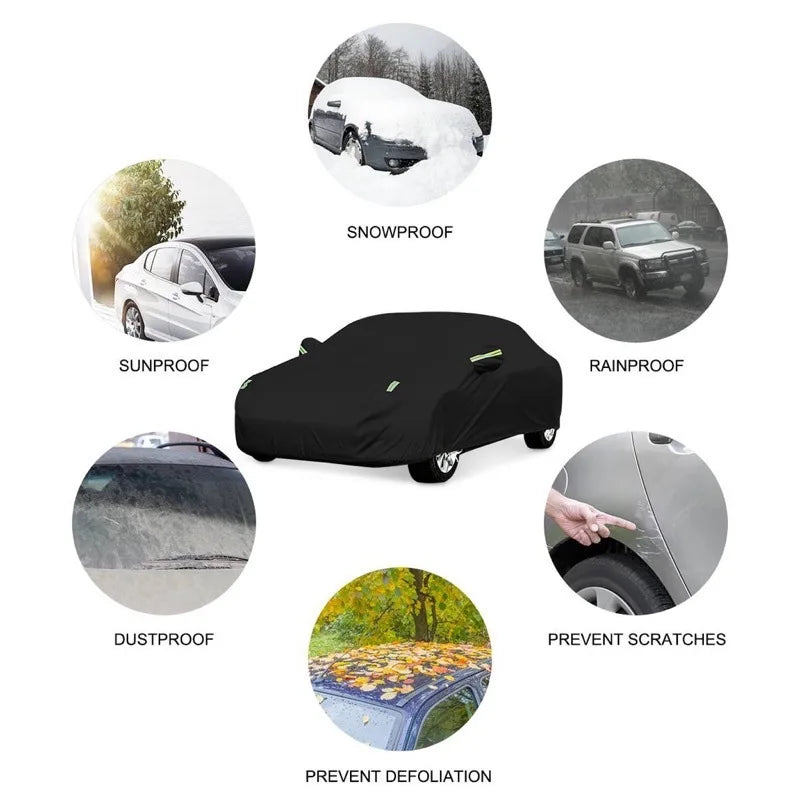 For  Tesla model y Outdoor Protection Full Car Covers Snow Cover Sunshade Waterproof Dustproof Exterior Car cover protection Car Mobile World