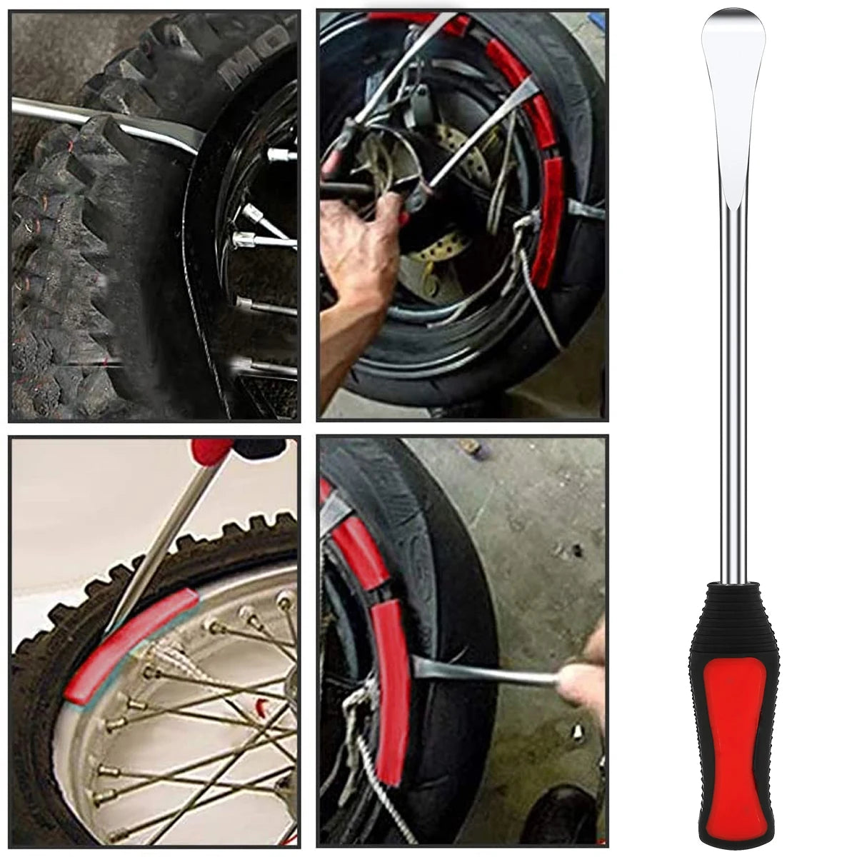 Tire Changing Lever Tools Motorcycle Tyre Repair Auto Spoon Tire Kit Bike Tire Levers Spoon Rim Protector Tire Repair Tool Set