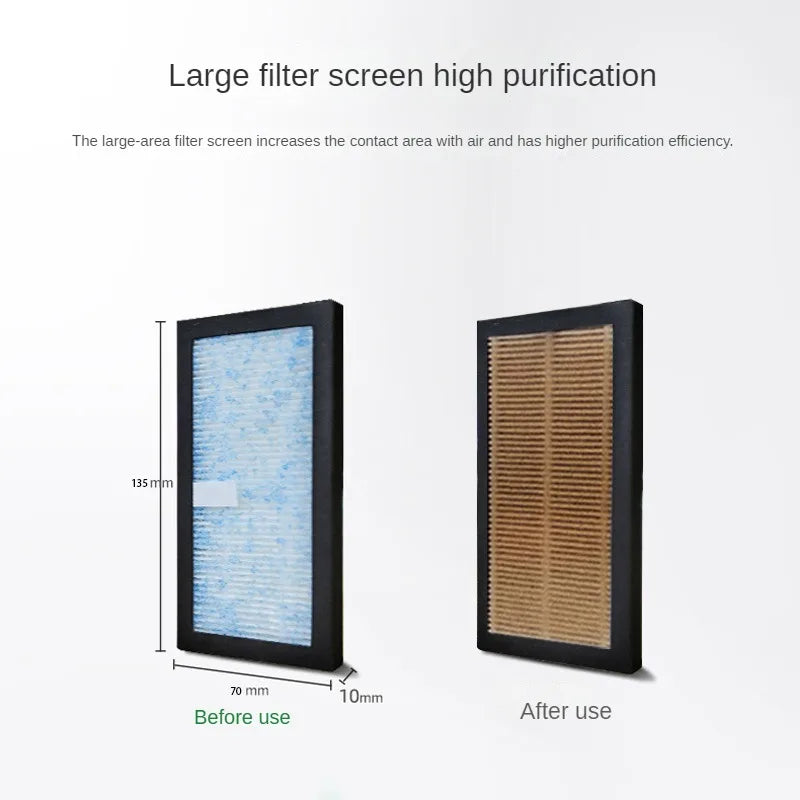 Solar Air Purifier Car Auto Negative Ion Generator USB Rechargeable Oxygen Bar Deodorization Formaldehyde Removal Air Purifier CM World