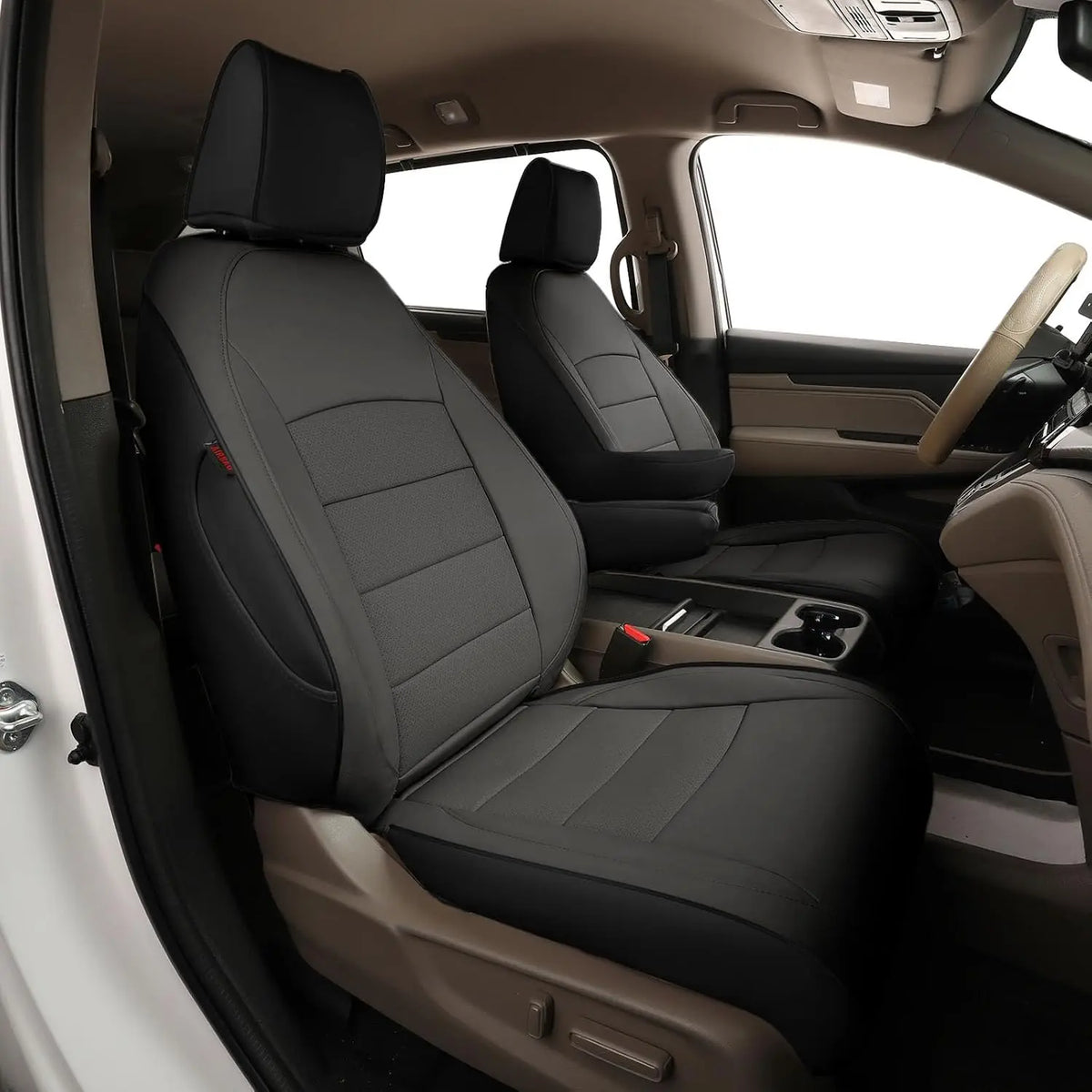 EKR Custom Fit Full Set Car Seat Covers For Honda Odyssey 2011-2026 EX/EX-L/Touring/Elite/SE 8 Seats Leather Full Set Seat Protector