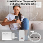 Original XIAOMI 120W Charger Hyper Turbo Charging Cable Mi 17 Pro Max 14T 15T 15 12T Redmi K90 K70 Note 13 Poco F8 F7 Ultra X7 Car Mobile World